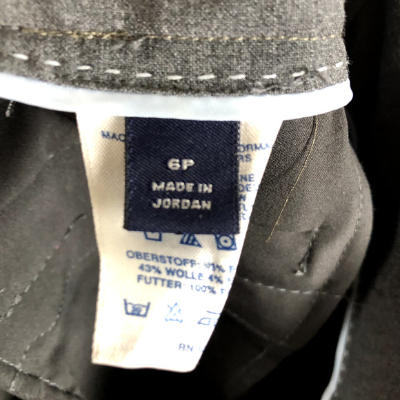 Lands End Pants Gray Wool Blend Trouser Timeless Staple Basic Womens 6 Petite - Picture 8 of 16